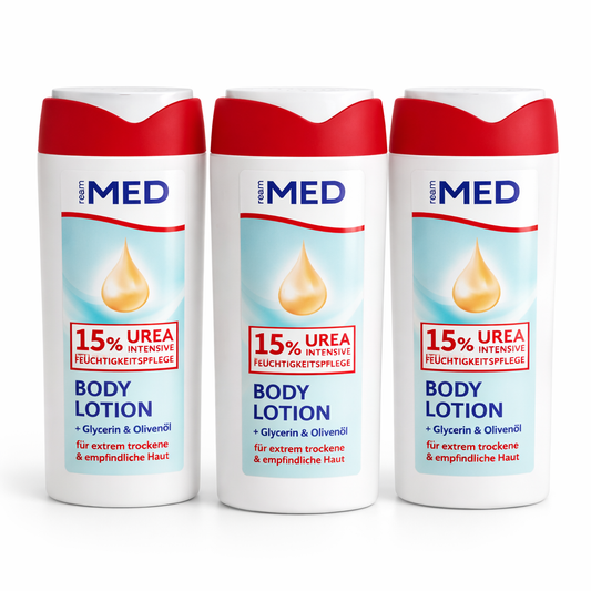 3x200 ml Ream MED Body Lotion Urea 15%