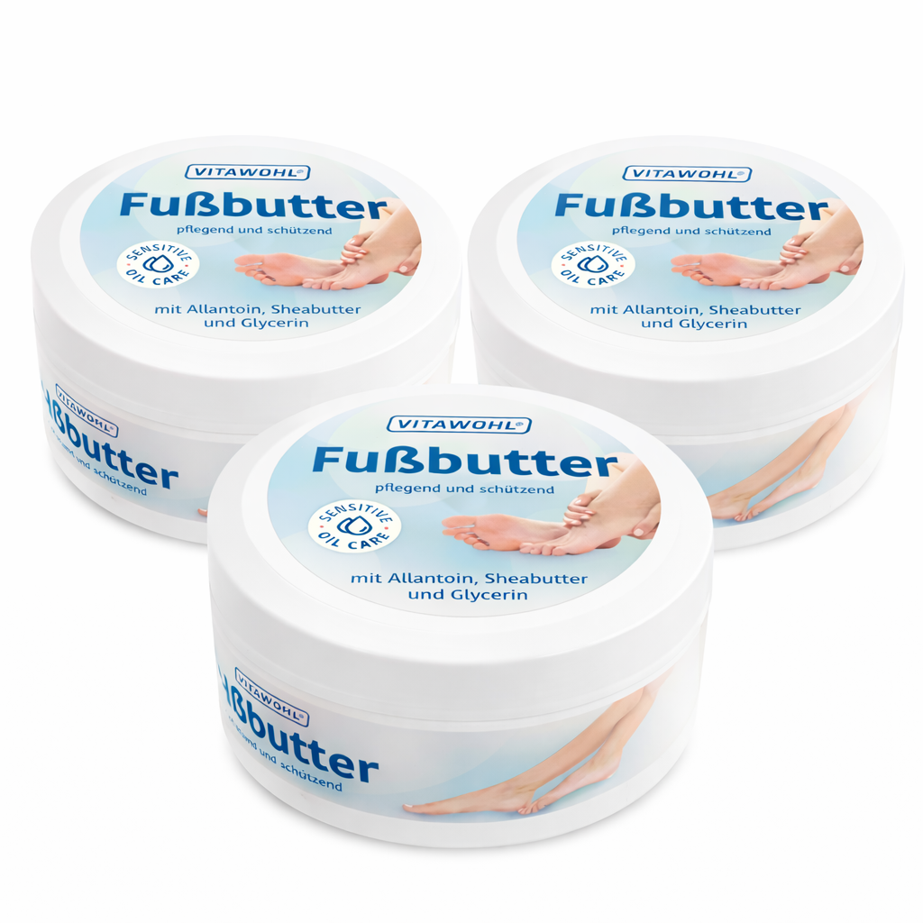 3x250 ml Vitawohl Fußbutter pflegend und schützen