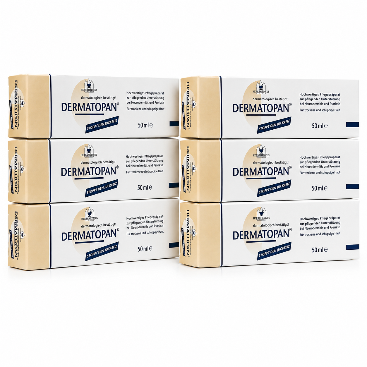 HERBAMEDICUS DERMATOPAN Creme – 6 x 50 ml