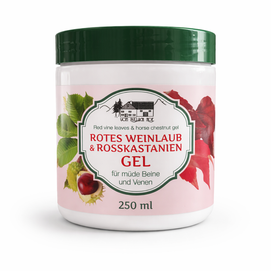 Rotes Weinlaub & Rosskastanien Gel – 250 ml