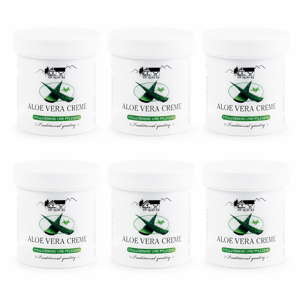6x250 ml Aloe Vera Creme – Vitalisierend und pflegend