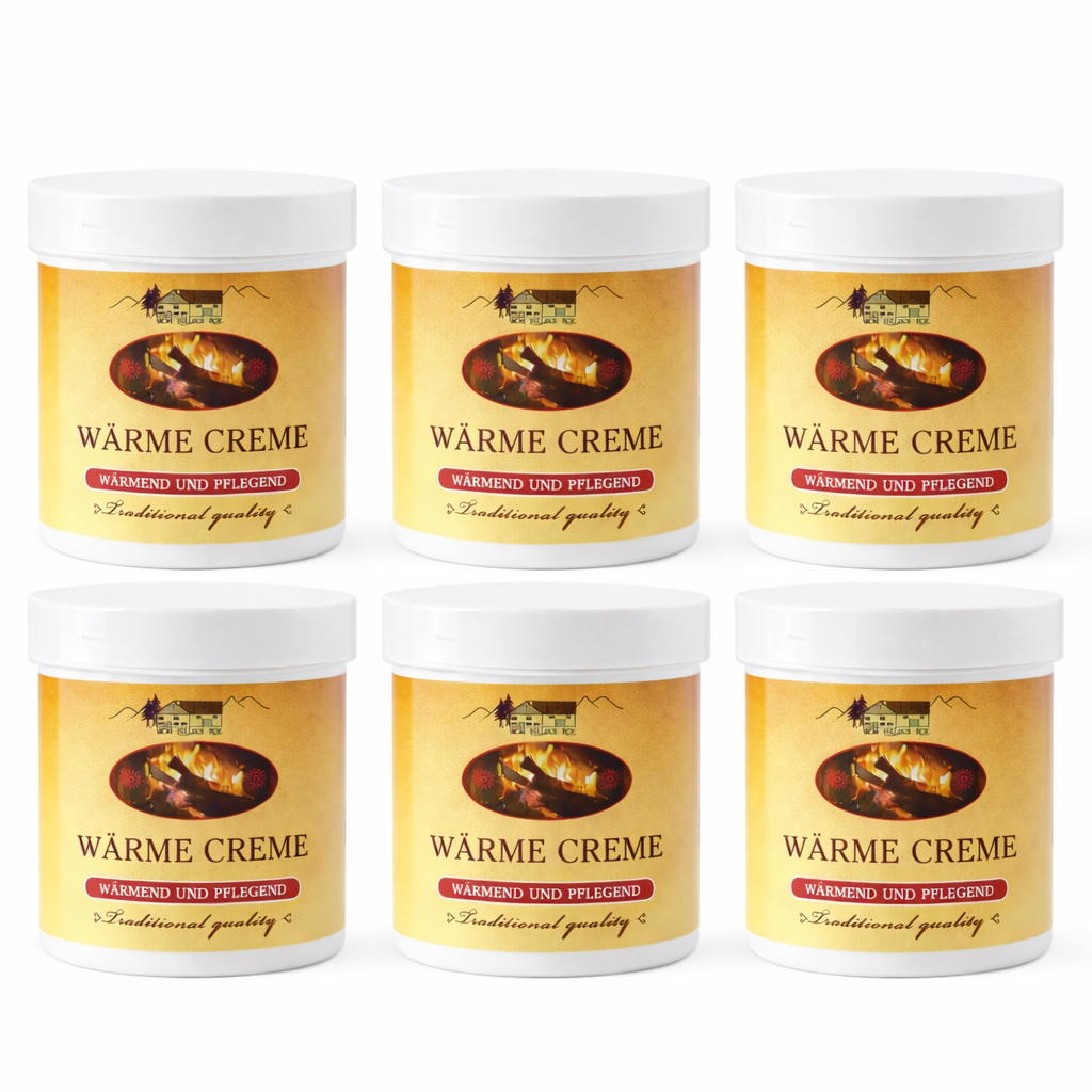6x250 ml Wärme Creme – Wärmend & pflegend
