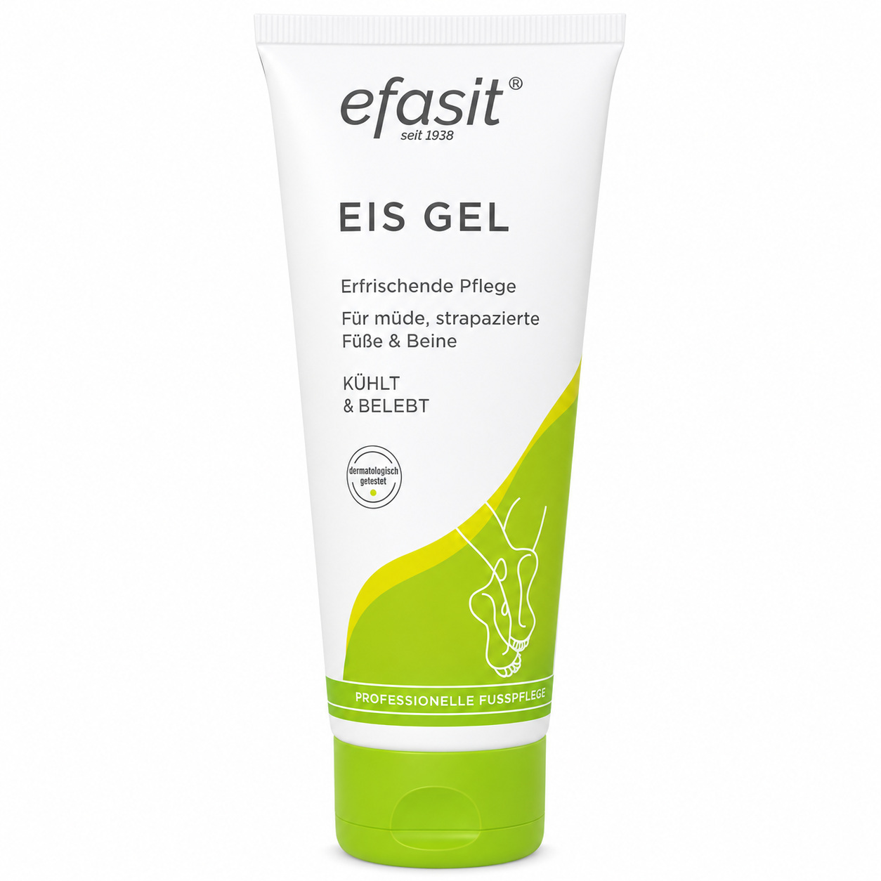 efasit Eis Gel – Erfrischende Pflege für müde+ strapazierte Füße & Beine, 75 ml