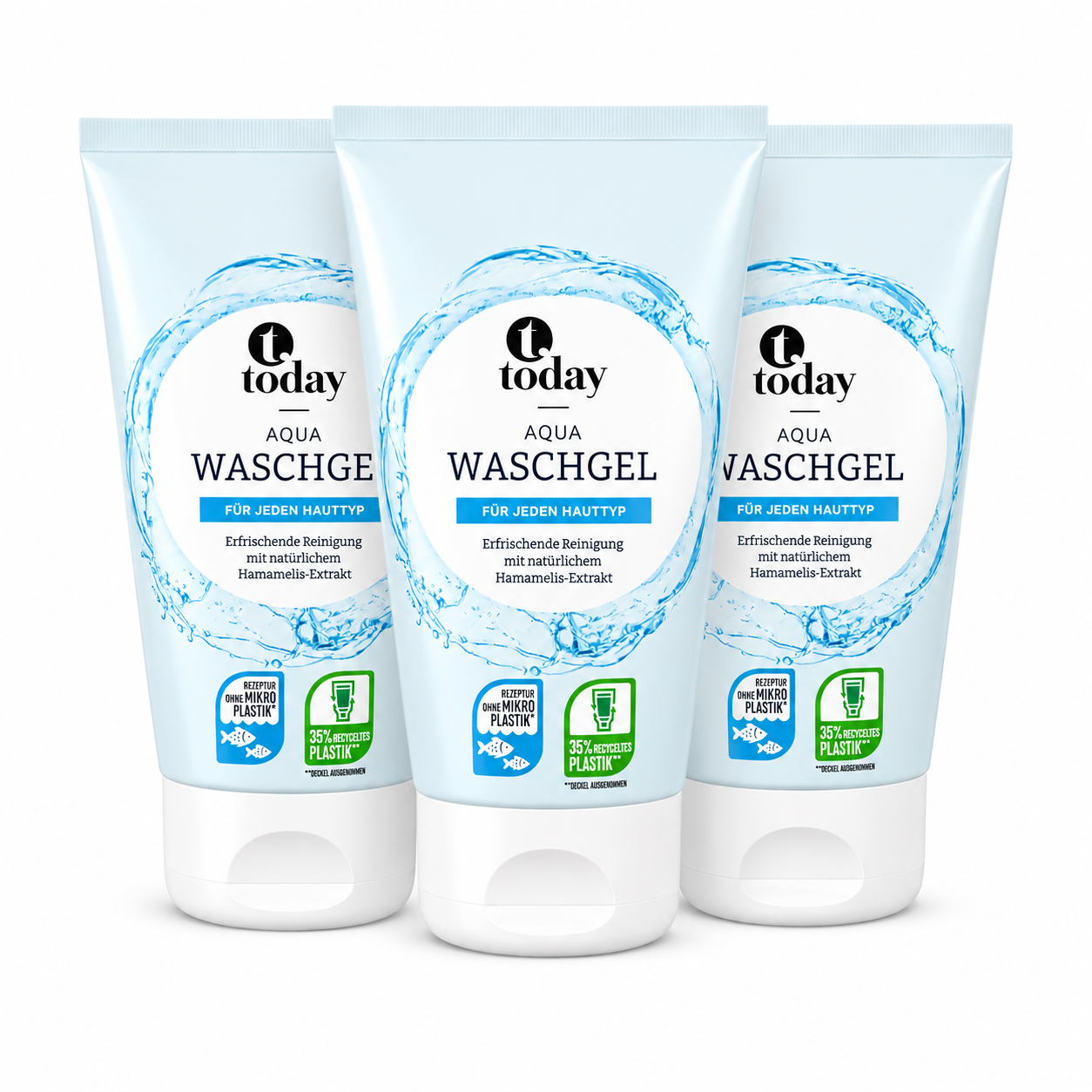 today Aqua Waschgel – für jeden Hauttyp, 150 ml (3 Pack)