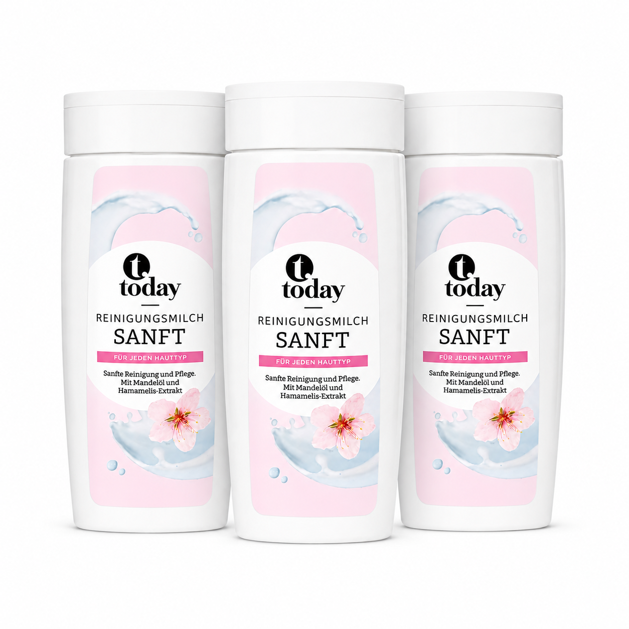 today Reinigungsmilch Sanft – für jeden Hauttyp, 250 ml ( 3 Pack)