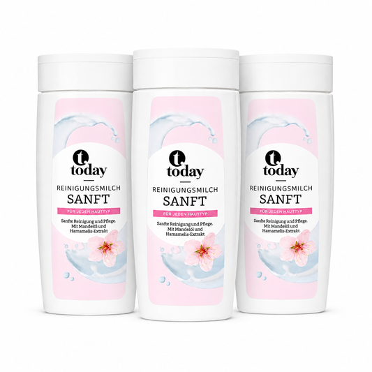 today Reinigungsmilch Sanft – für jeden Hauttyp, 250 ml ( 3 Pack)