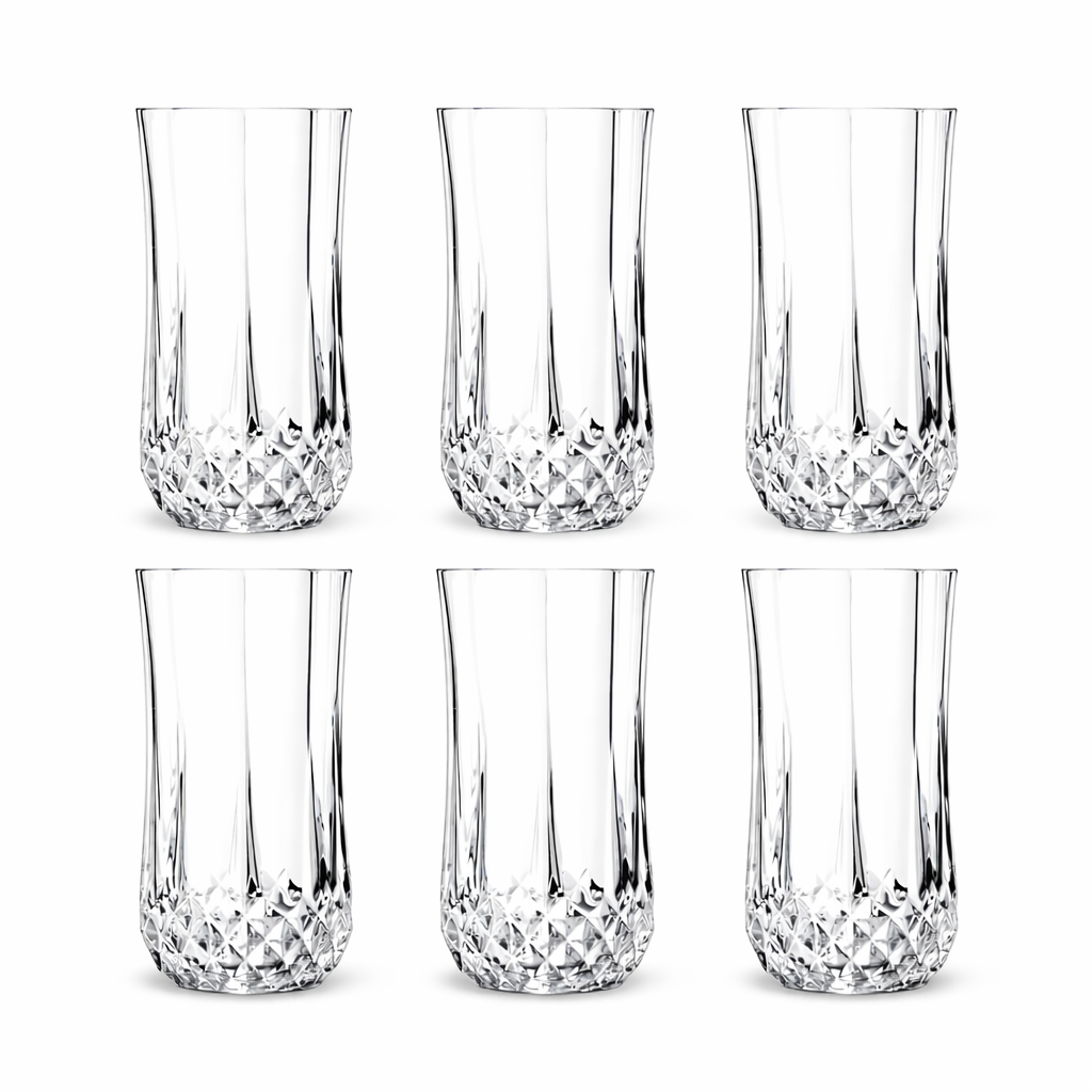 Wassergläser-Set 6-teilig – Trinkgläser 310 ml aus Glas