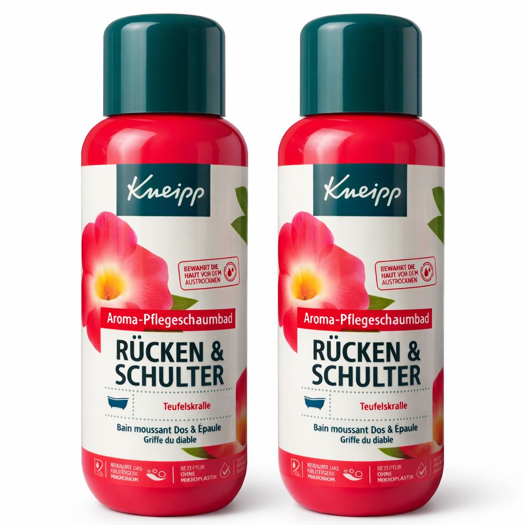 Kneipp Aroma-Pflegeschaumbad „Rücken & Schulter – Teufelskralle“ (2er-Set)