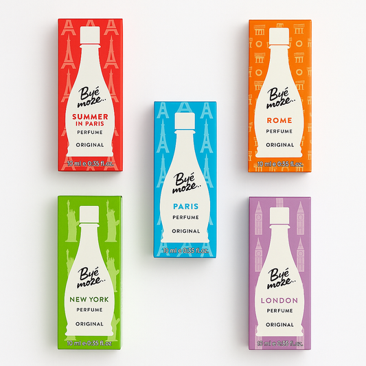 Byc Moze Parfum Set, Eau de Toilette, 5 Düfte: Paris, Summer in Paris, Rome, New York, London, 5x10 ml