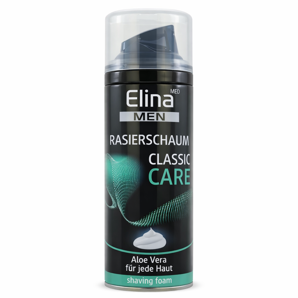 Elina MEN Classic Care Rasierschaum 200 ml – mit Aloe Vera