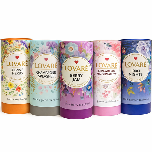 5 St.x 80 g. Lovare Tee verschiedene Sorte