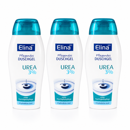 Elina Med Pflegendes Duschgel Urea 3% für empfindliche Haut 250 ml (3 Pack)