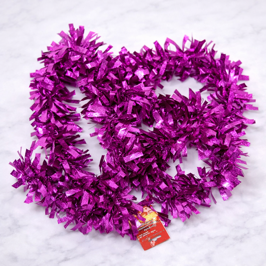 Weihnachtsgirlande Kunststoff 200 cm lila Farbe