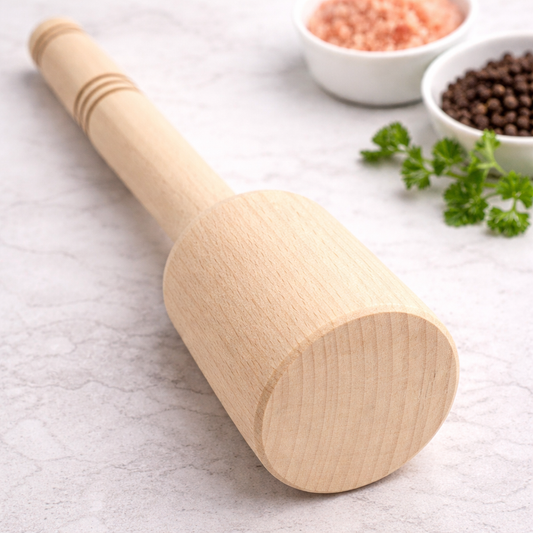 Kartoffelstampfer Holz Buche Krautstampfer Stampfer Zerdrücker ca.24 cm