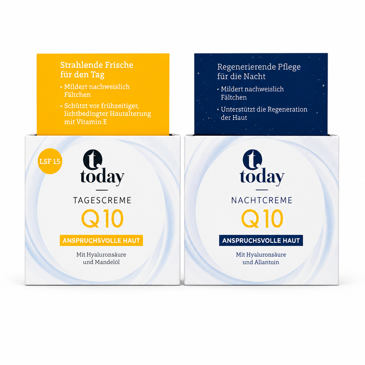 today Q10 Tages- & Nachtcreme Set  Komplette Pflege für Tag und Nacht (50 +50 ml)