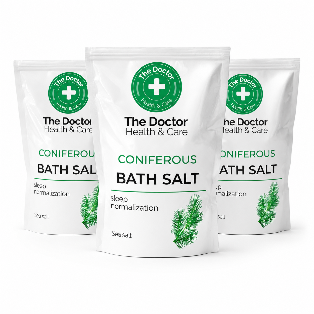 The Doctor Coniferous Badesalz 500 g (3er Pack )