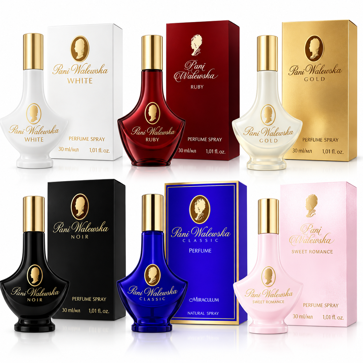 Pani Walewska Parfum Kollektion – 6 elegante Düfte  6x30 ml