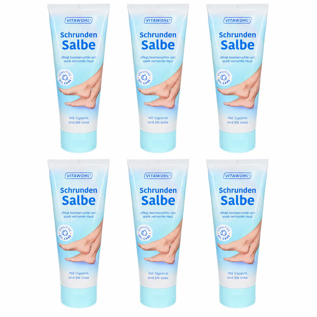 VITAWOHL Schrunden Salbe mit Glycerin und 5 % Urea 6st x 75 ml