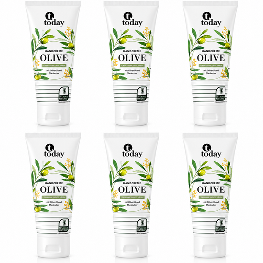 today Handcreme Olive Pflegecreme – 125 ml (6 Pack)