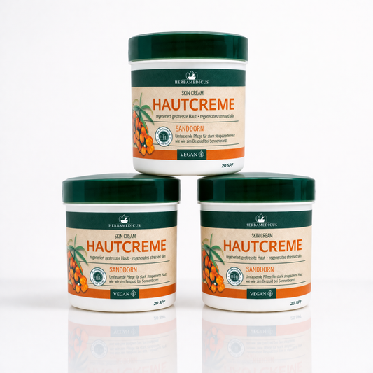 HERBAMEDICUS Hautcreme Sanddorn 250 ml ( 3 Pack)