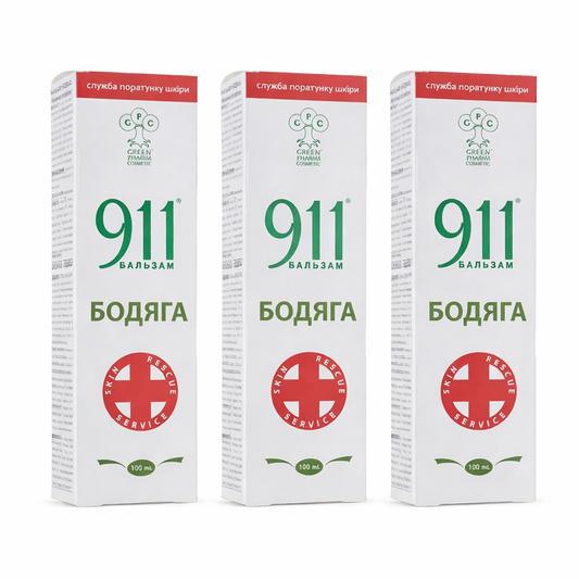 Green Pharm Cosmetic 911 Körperbalsam Bodyaga 3x100 ml