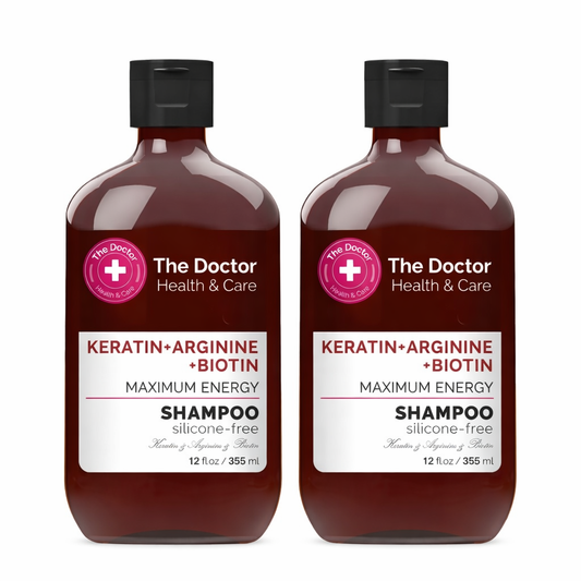 2 St. THE DOCTOR Health & Care Shampoo Maximale Stärke Keratin + Arginin + Biotin