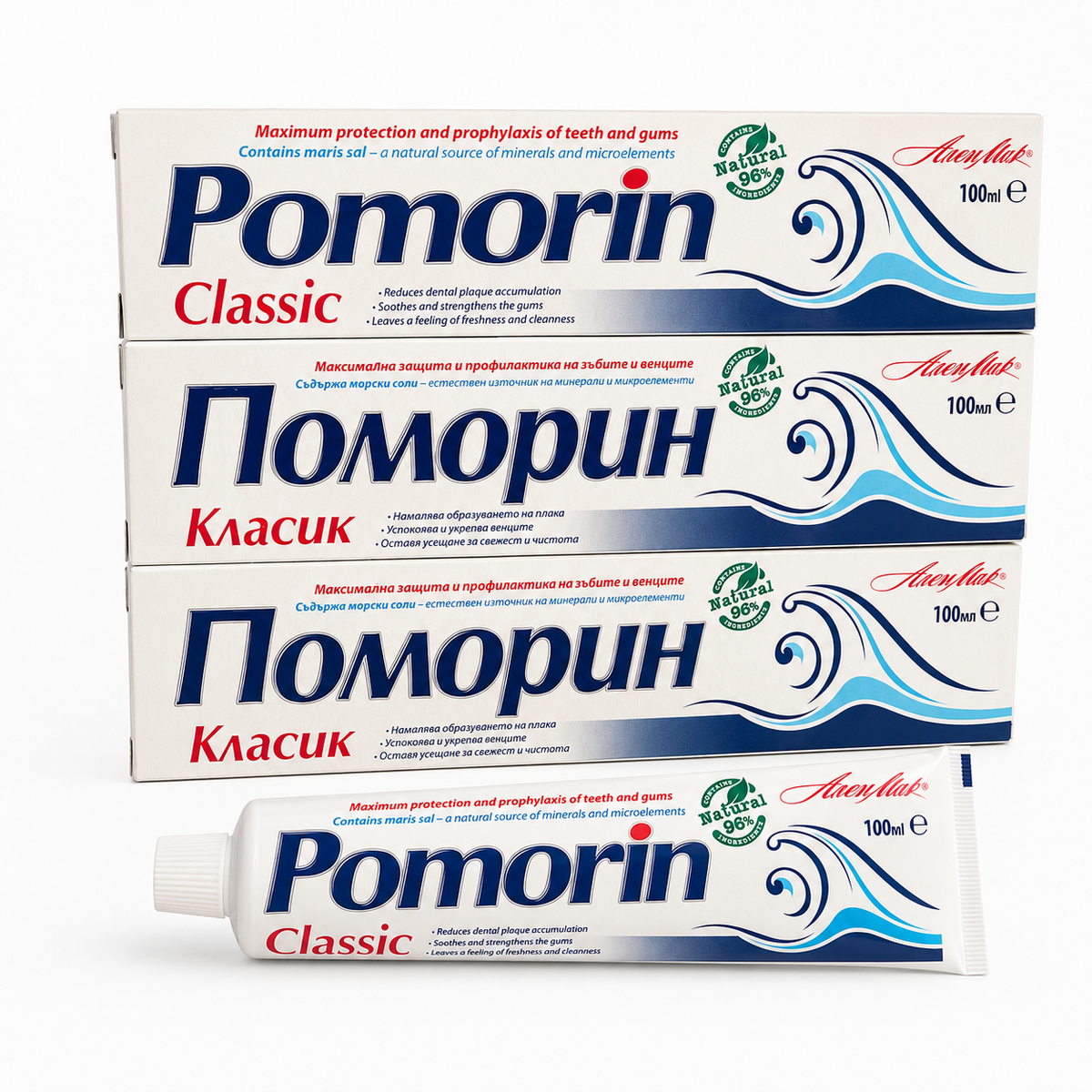Pomorin Classic Zahnpasta 3x100 ml