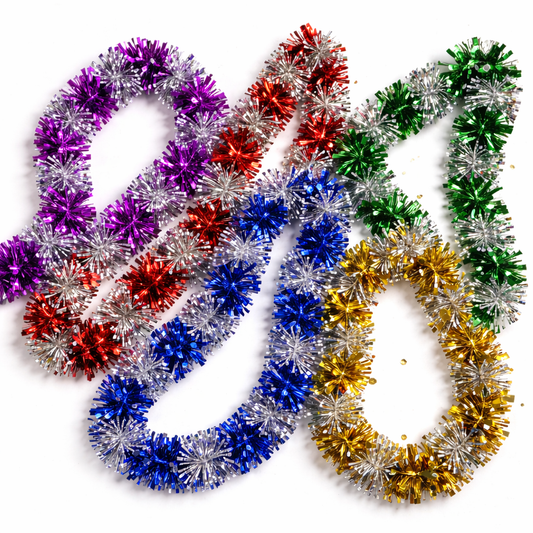 Weihnachtsgirlande Kunststoff 190 cm Tannenbaum-Lametta