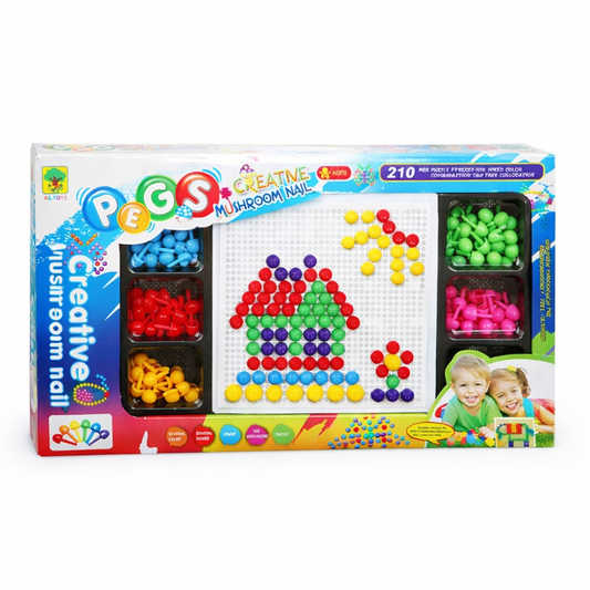 Игрушка Мозаика кнопки Мозайка 210 шт Мозаика подарочный набор