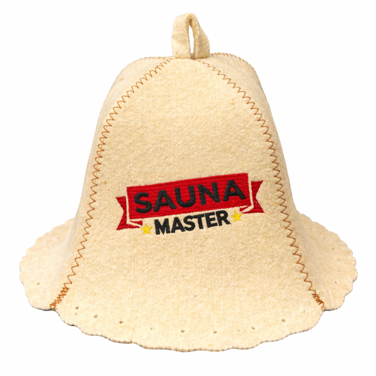 Filzkappe für Sauna Saunahut Saunamütze Schapka Saunakappe Sauna Master