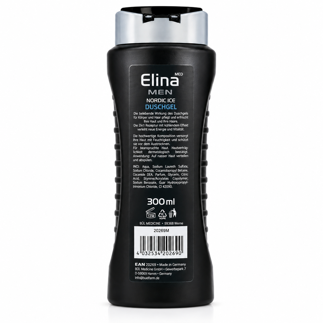 Elina Med Men Nordic Ice Duschgel 300 ml – 2in1 Hair & Body