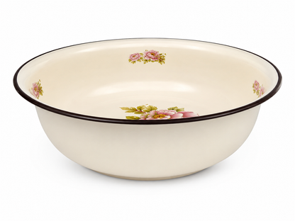 Emaillierte Schüssel Ø 34 cm, 10,5 cm hoch – Waschschüssel,