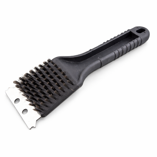 Grillbürste 21cm Borsten mit Edelstahl Schaber 7cm breit Grillreinigungsbürste 21cm