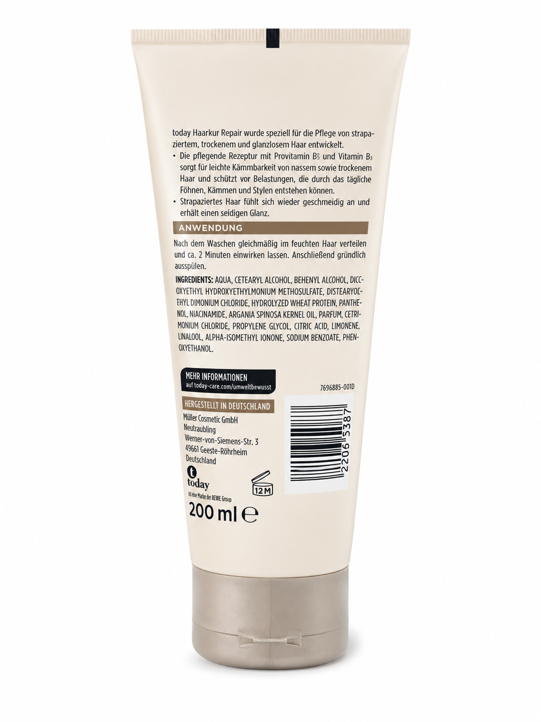 today Haarkur Repair für trockenes und strapaziertes Haar, 200 ml
