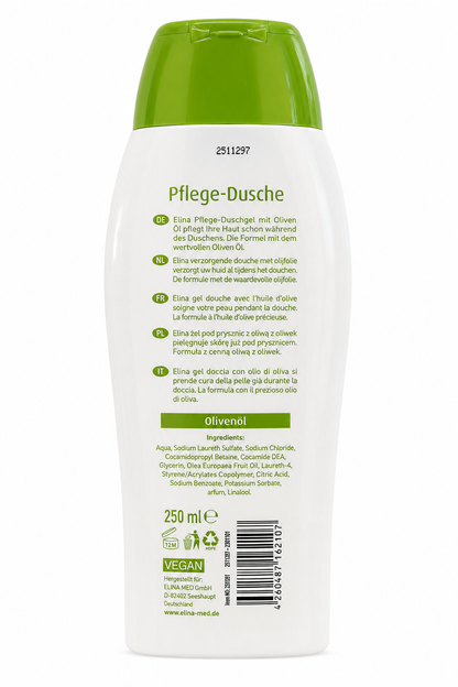 Elina Med Pflegendes Duschgel Grüne Olive – 250 ml (3 Pack)