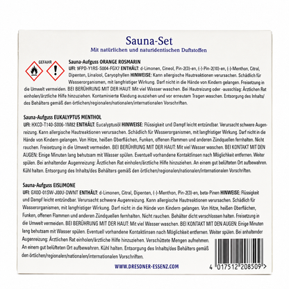 Dresdner Essenz Sauna-Set 3x20ml Sauna-Aufguss