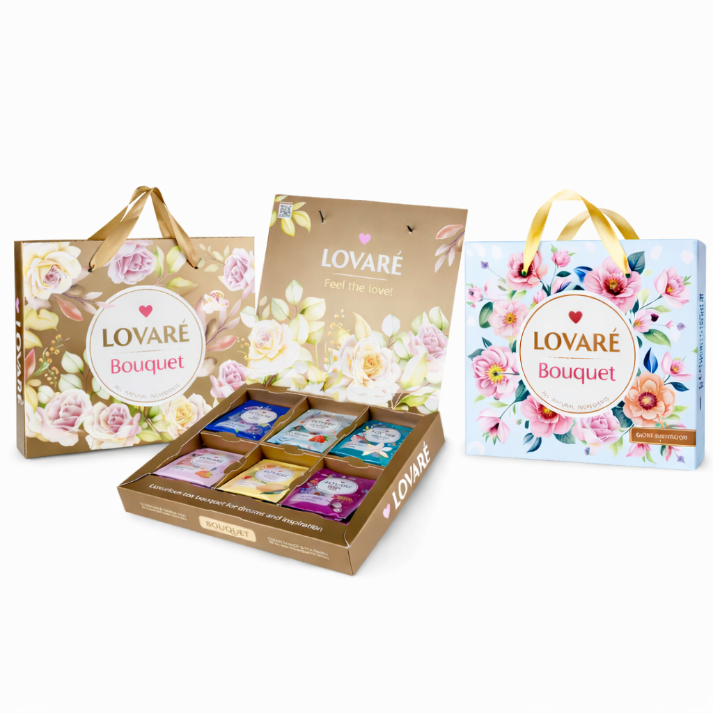 Lovare Tee "Bouquet", Set  Geschenk Set 6 Sorten, 30Stk