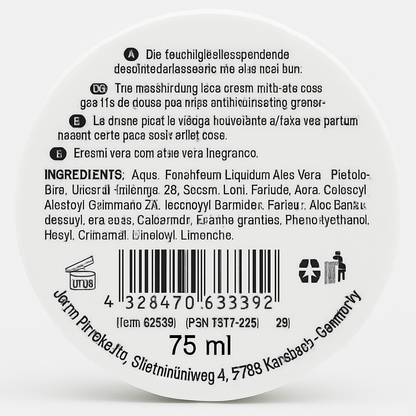 6 x 75 ml Elina Aloe Vera Gesichtscreme in der Dose