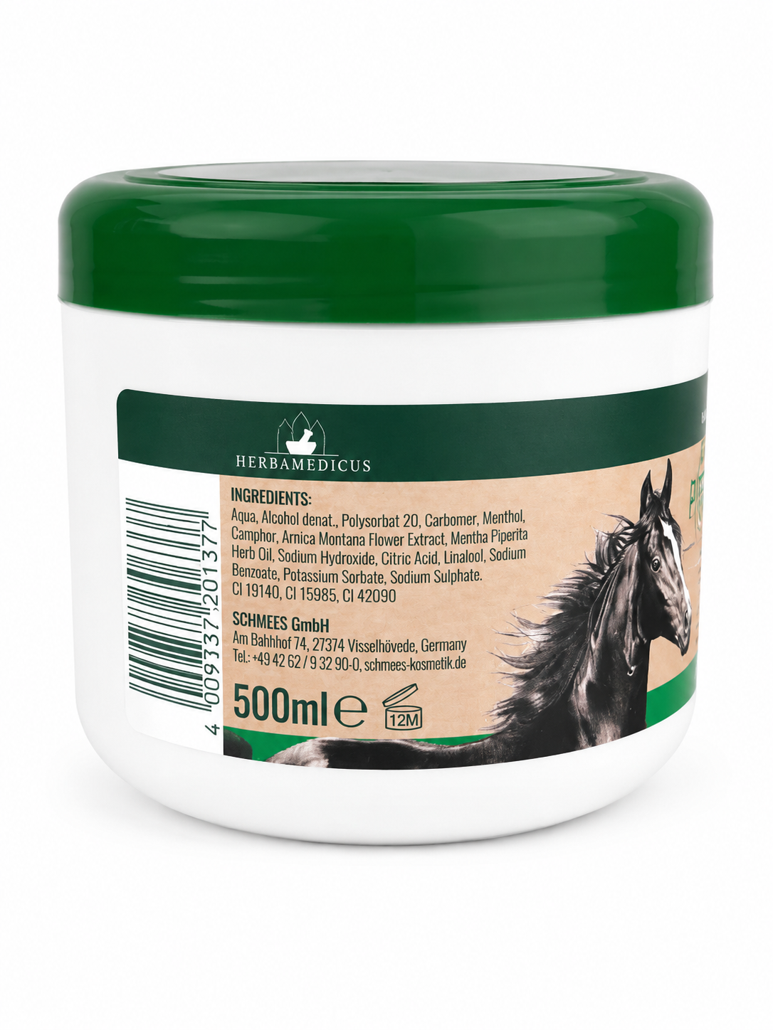 Herbamedicus Pferdebalsam 500 ml – 3er Pack | Kühlendes Gel