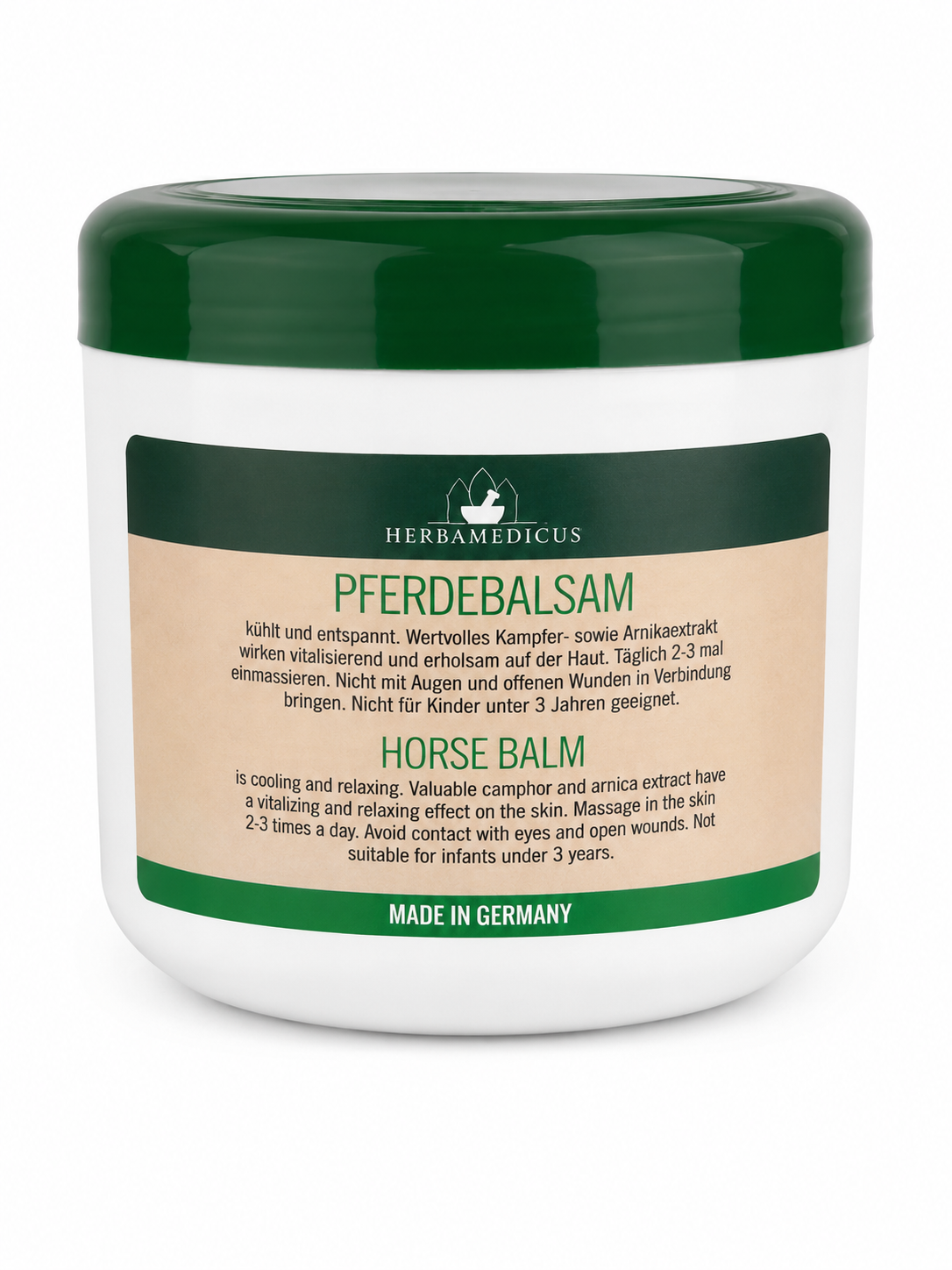 Herbamedicus Pferdebalsam 500 ml – 3er Pack | Kühlendes Gel