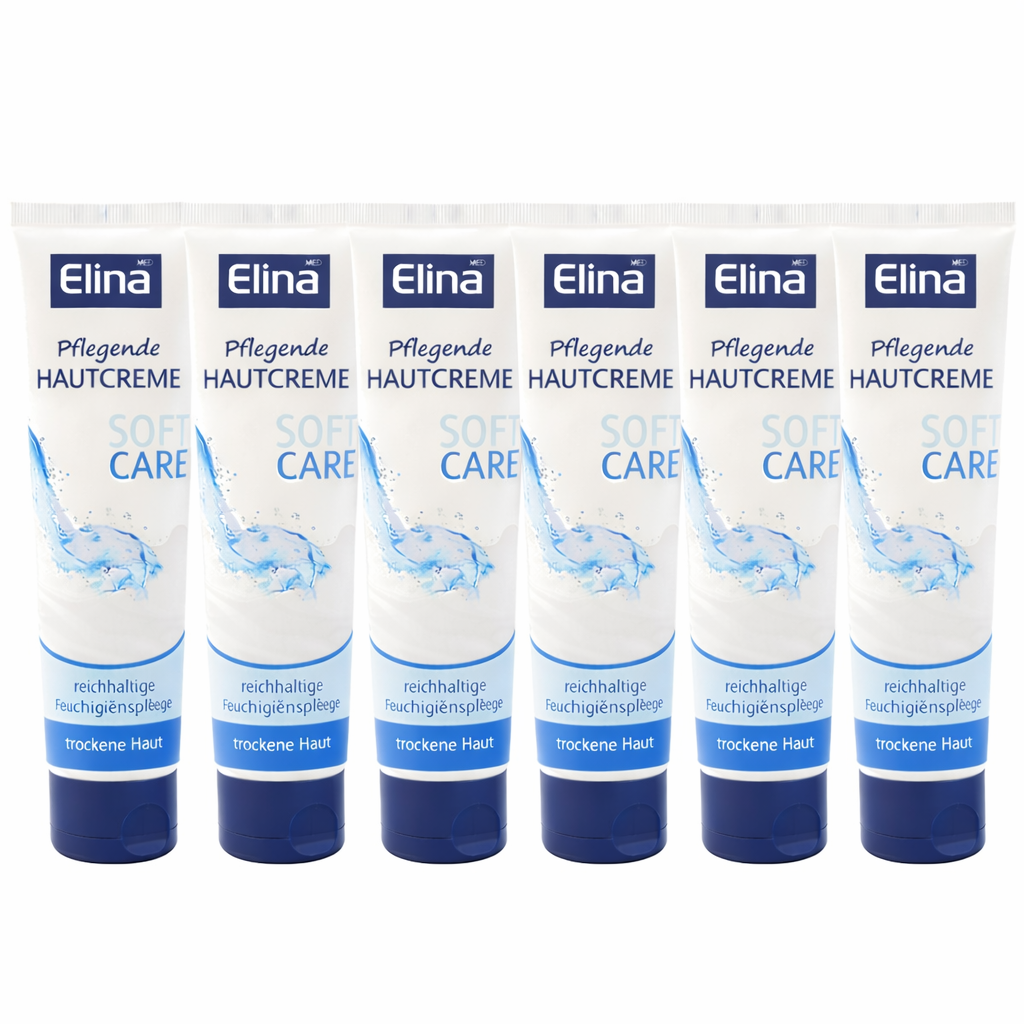 6x 75 ml Creme Elina Hautcreme Soft in Tube