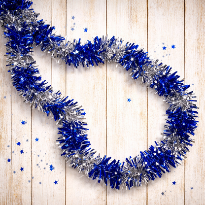 Weihnachtsgirlande Kunststoff 190 cm Tannenbaum-Lametta