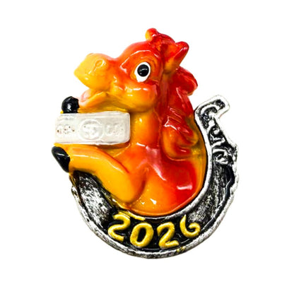 Magnet-Set Jahr des Pferdes 4 x 5 cm