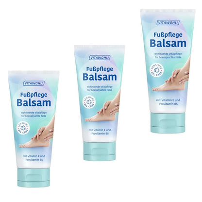 3x100ml VITAWOHL Fußpflege Balsam