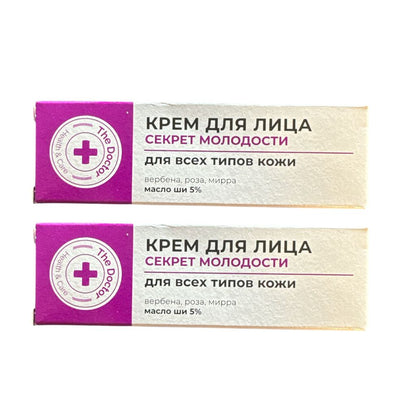 2x30 ml Domaschnij Doktor Gesichtscreme - Geheimnis der Jugend