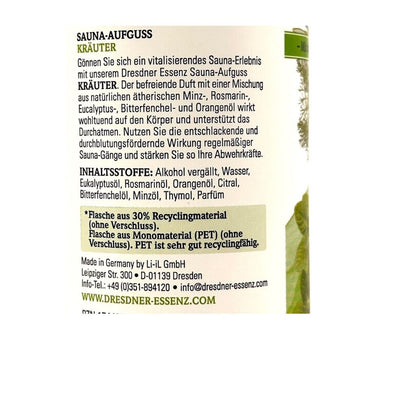 Dresdner Essenz  Sauna-Aufguss Kräuter  250ml