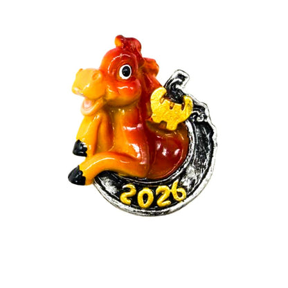 Magnet-Set Jahr des Pferdes 4 x 5 cm