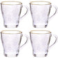 4 Stk. x 250 ml Tasse Teestube "Phlox" Glastasse Becher