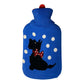 XXL Wärmflasche mit Decke Wärmekissen Wärmflaschen ca.1,9 l mit Strickbezug