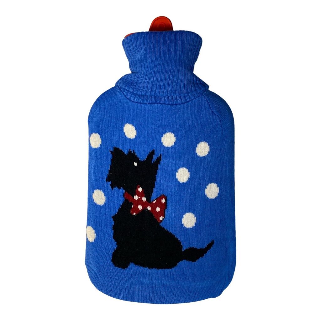 XXL Wärmflasche mit Decke Wärmekissen Wärmflaschen ca.1,9 l mit Strickbezug